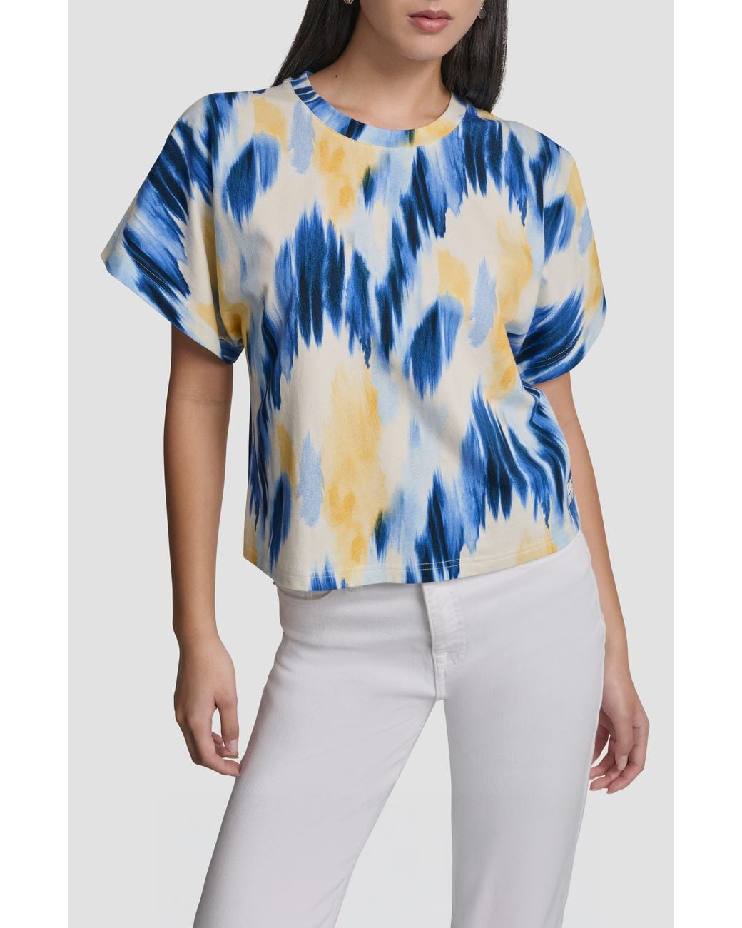 DKNY Blue Print Tee Shirt