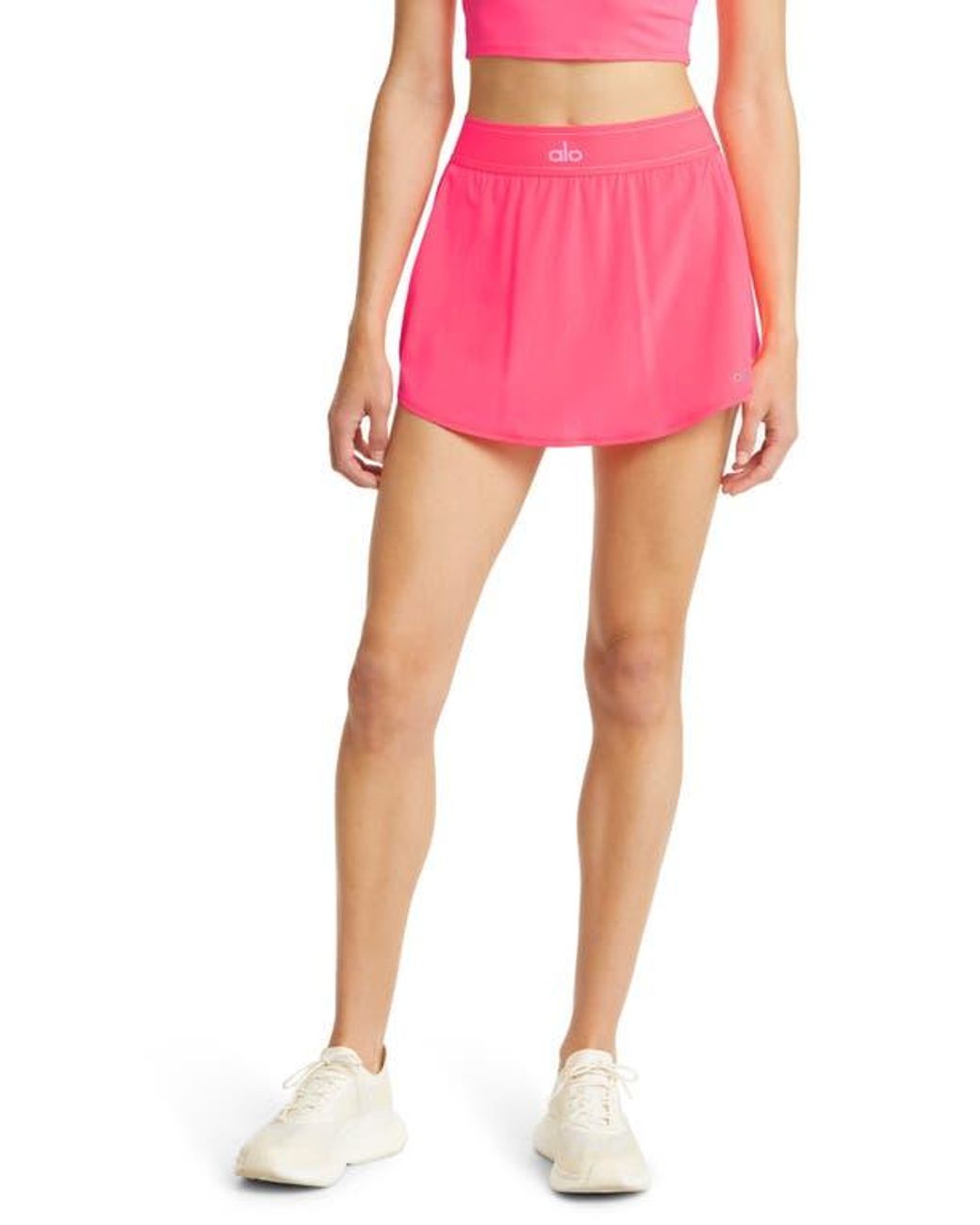 Alo Yoga Match Point Tennis Skirt in Pink | Lyst