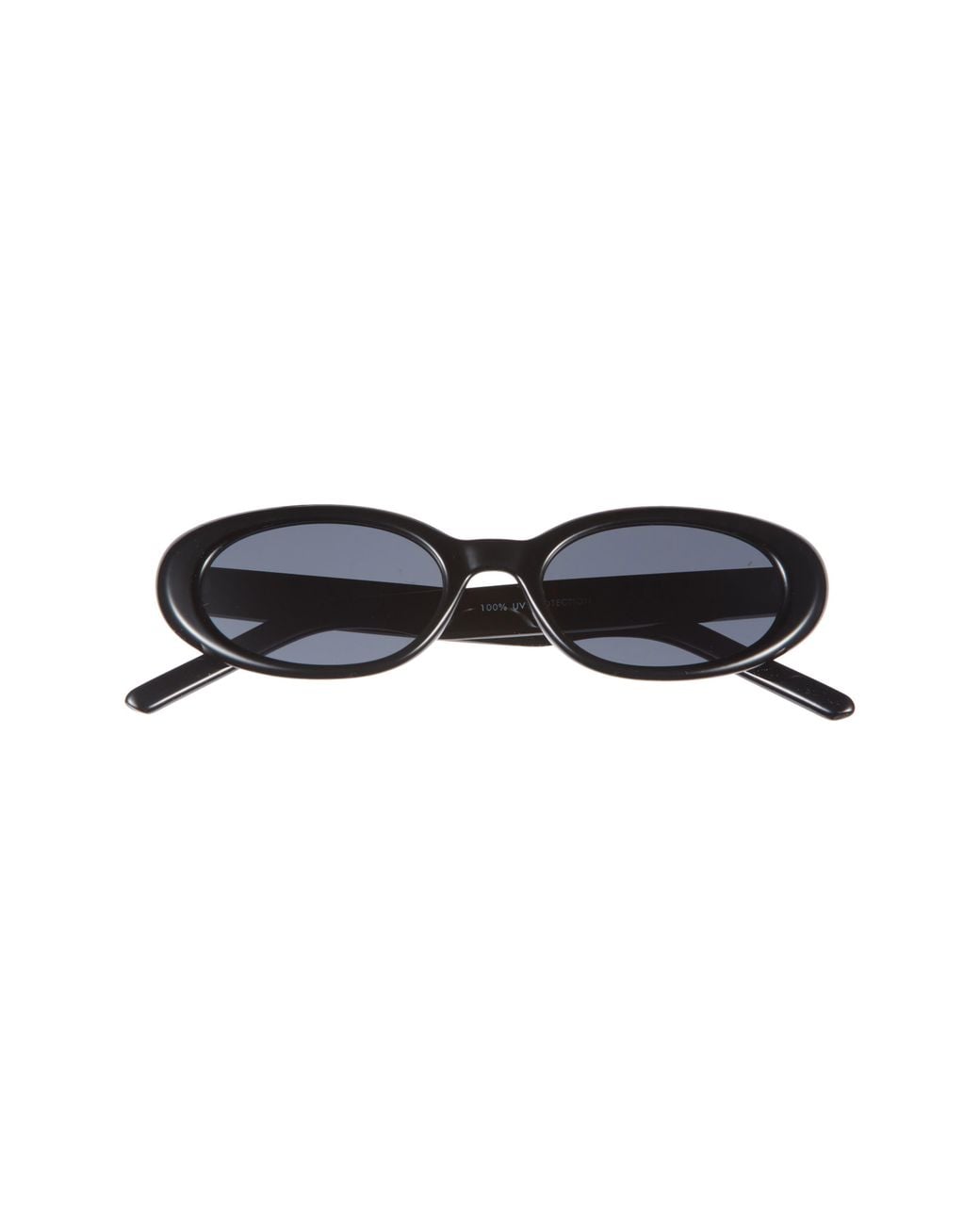 BP. Black Narrow Oval Sunglasses