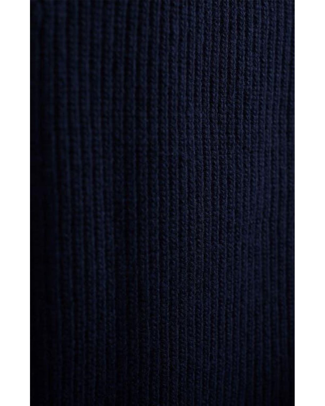 Bugatchi Blue Merino Wool & Cotton Quarter Zip Pullover for men