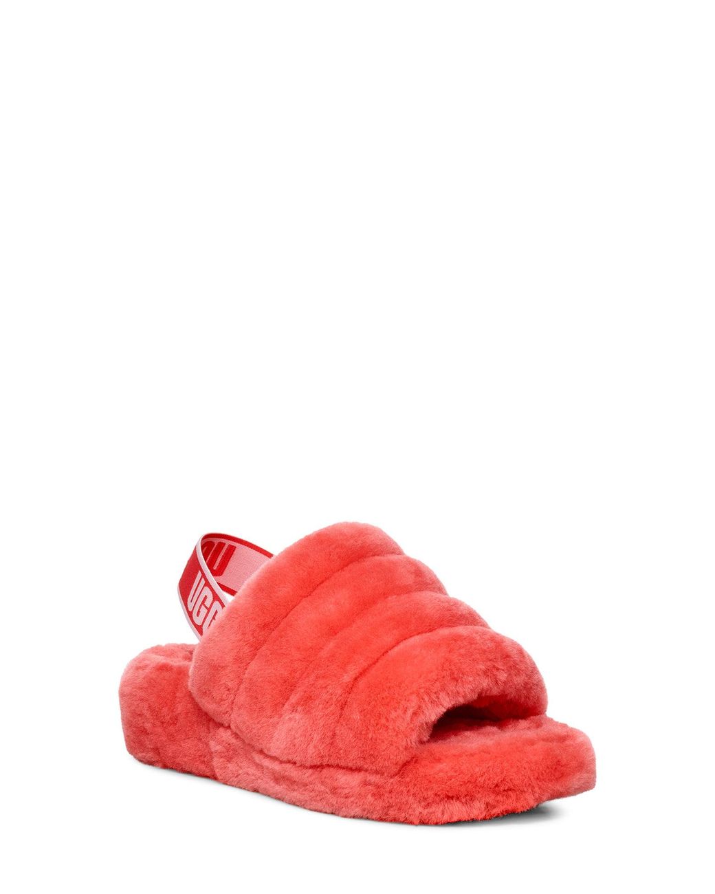 ugg fluff yeah slide coral