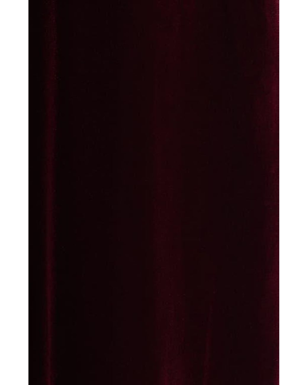 Chelsea28 Faux Wrap Velvet Midi Cocktail Dress in Red | Lyst