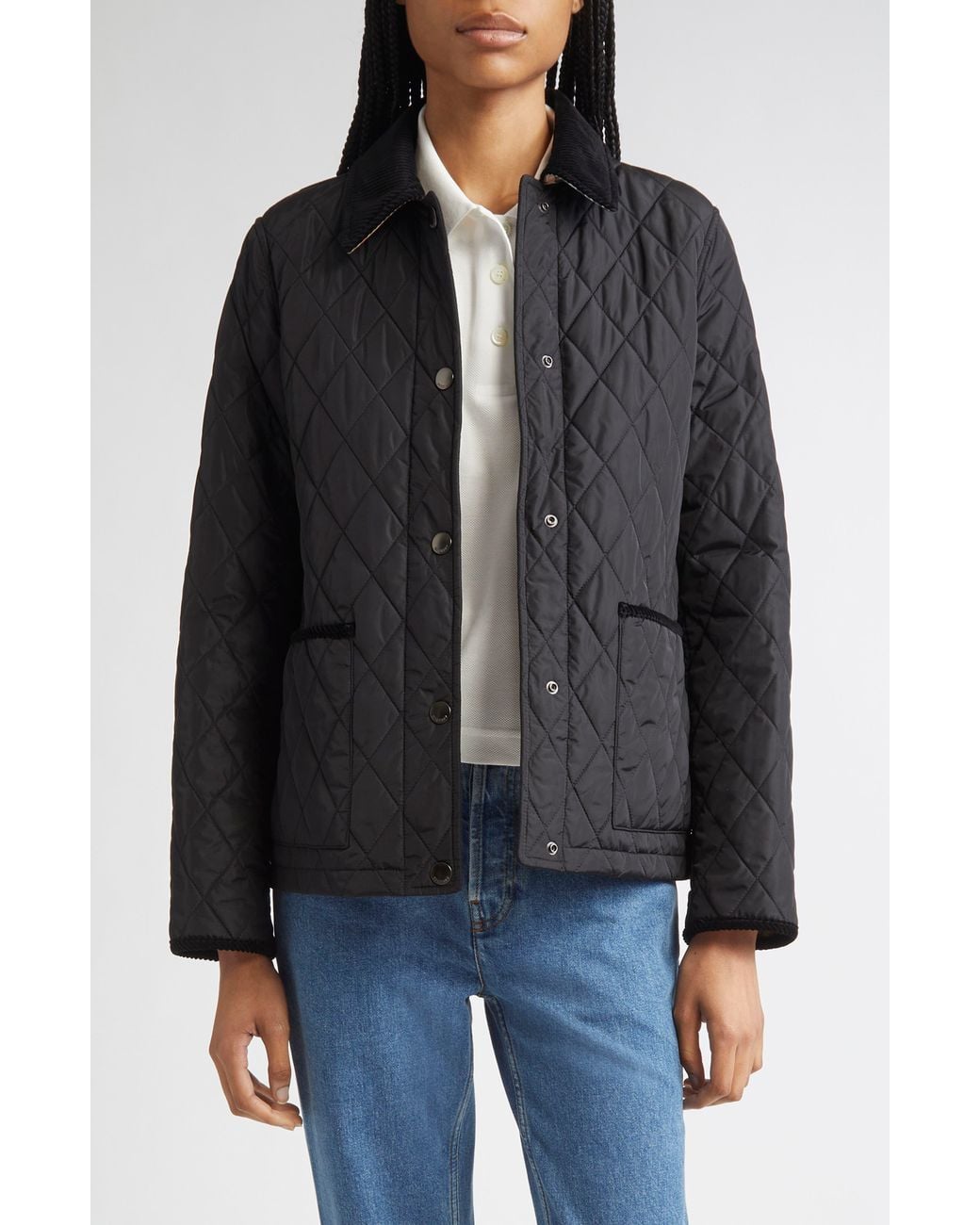 Burberry Black Quilted Nylon Barn Jacket