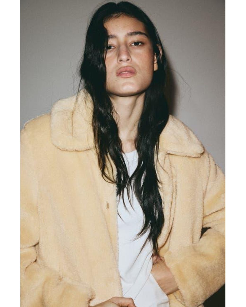 H&M Natural Pile Jacket