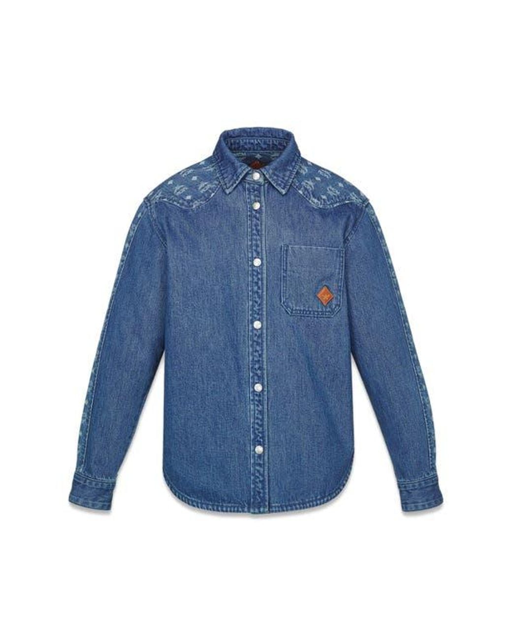 MCM Blue Monogram Jacket