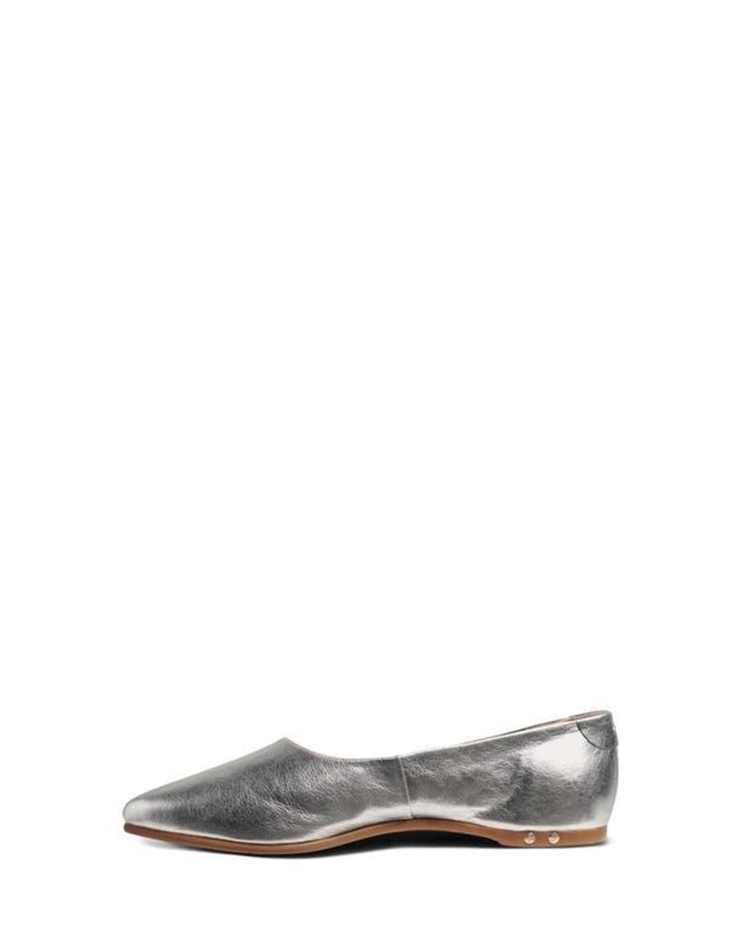 Beek Gray Swoop Pointed Toe Flat