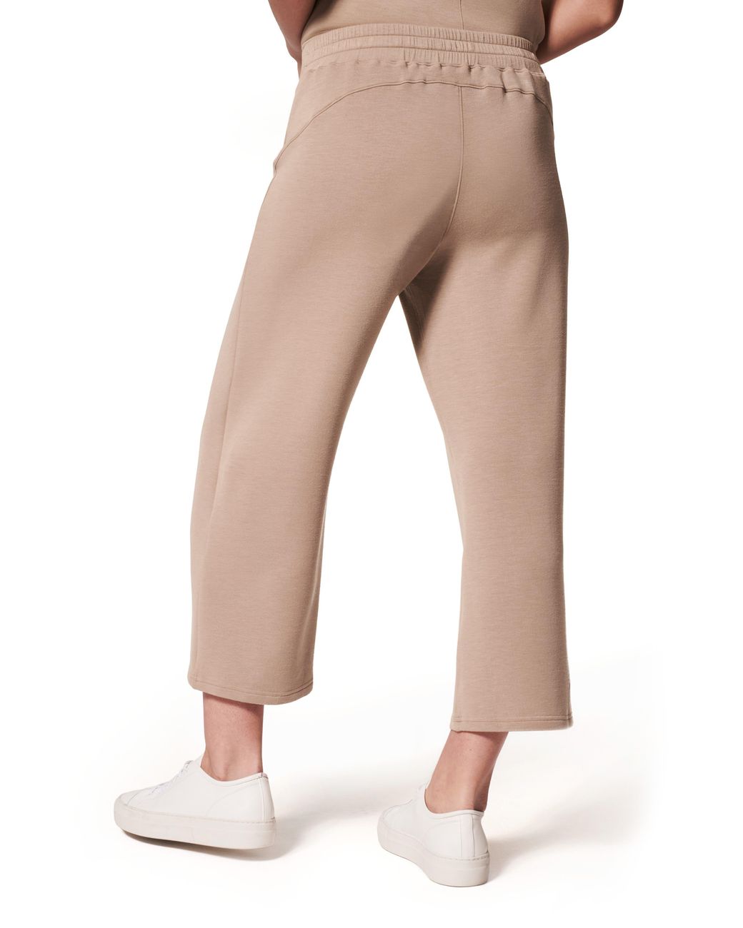 Spanx Air Essentials Wide Leg Crop Pants in Natural