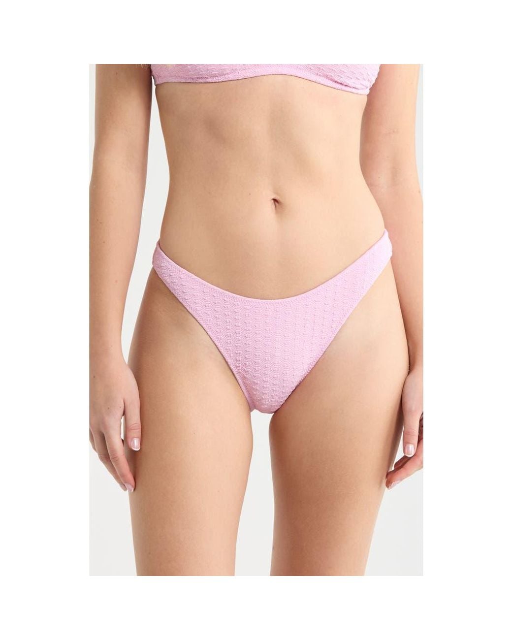 Roxy Pink Haliewa Scoop Front Bikini Bottoms