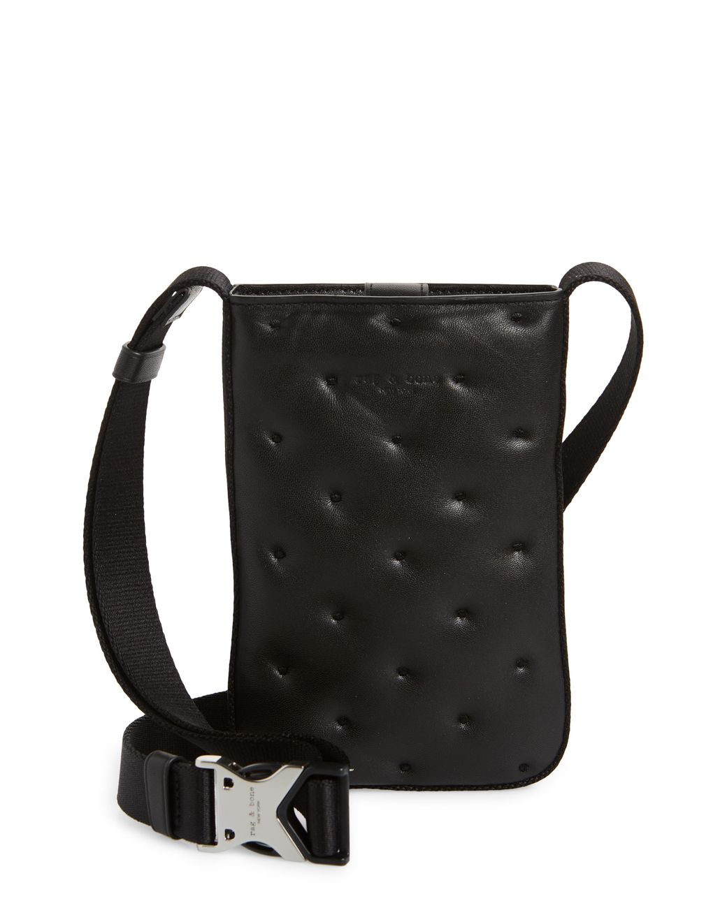 Rag & Bone Riser Leather Crossbody Phone Pouch in Black Lyst