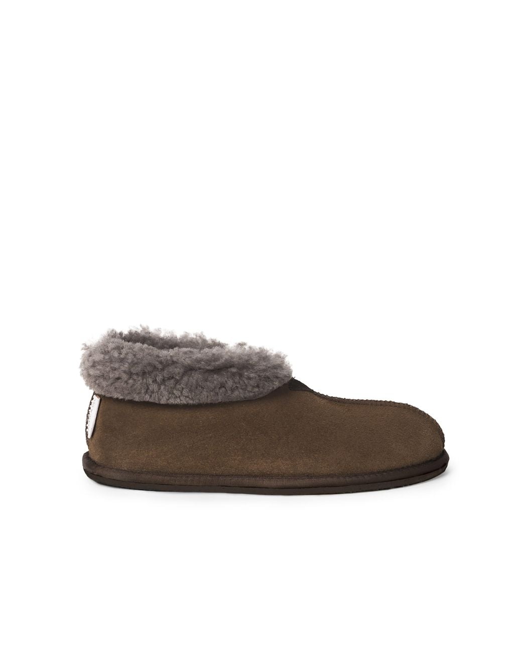 Celtic & Co. Brown British Shearling Bootee Slippers for men
