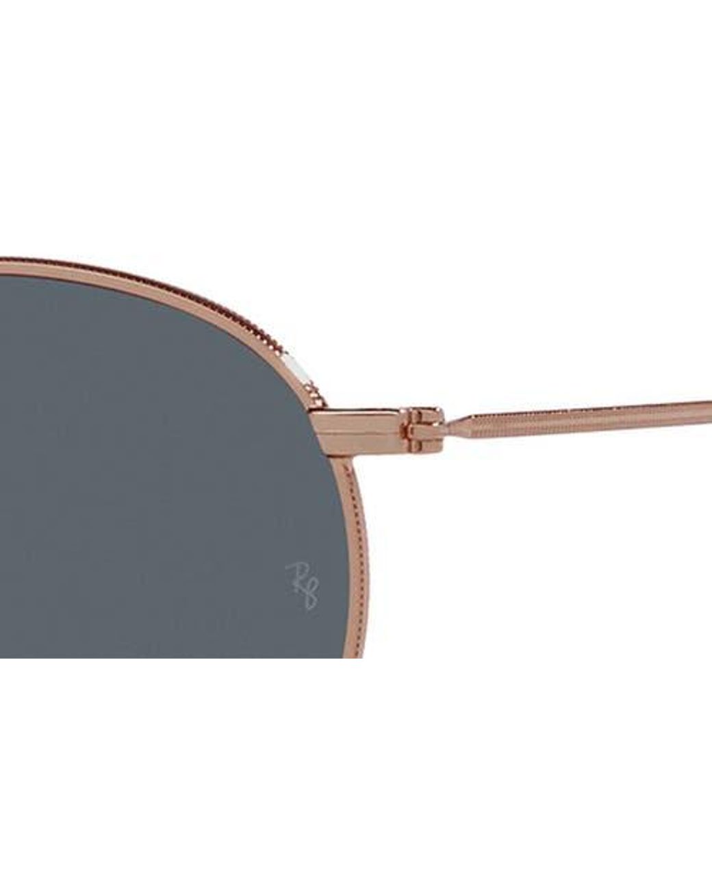 Ray Ban Icons 50Mm Round Metal Sunglasses in Gray Lyst