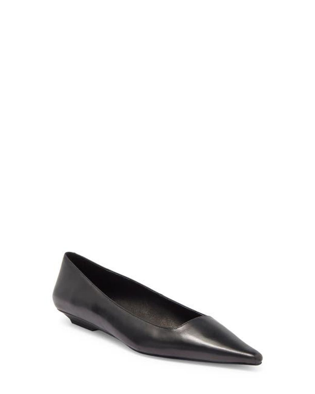 Jeffrey Campbell Pistil Pointed Toe Flat in Black Lyst