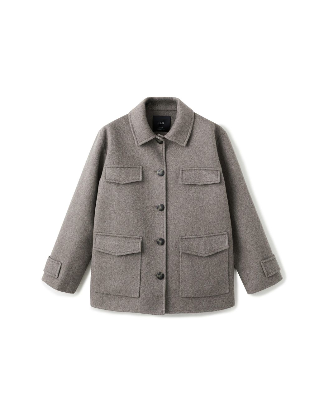 Mango Gray Wool Blend Jacket