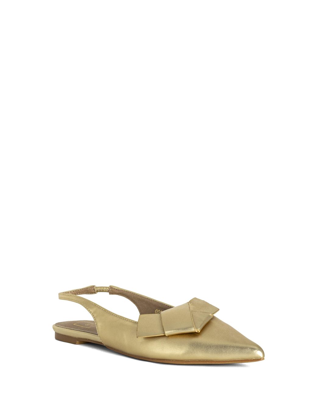 Shu Shop White Audrey Pointed Toe Slingback Flat