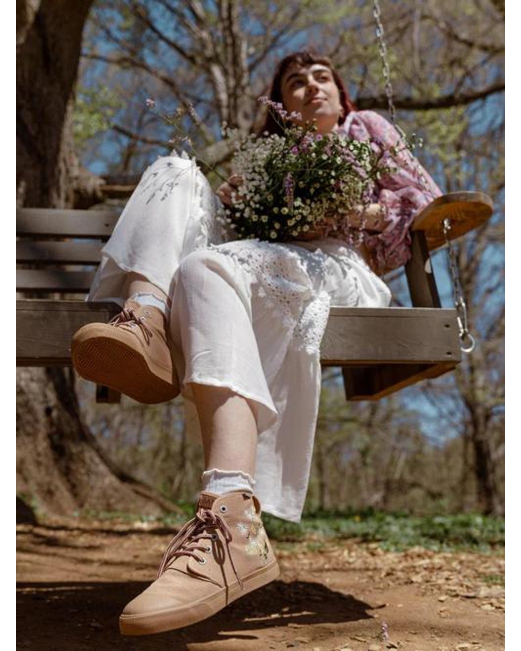 BANGS SHOES Natural Boone High Tops