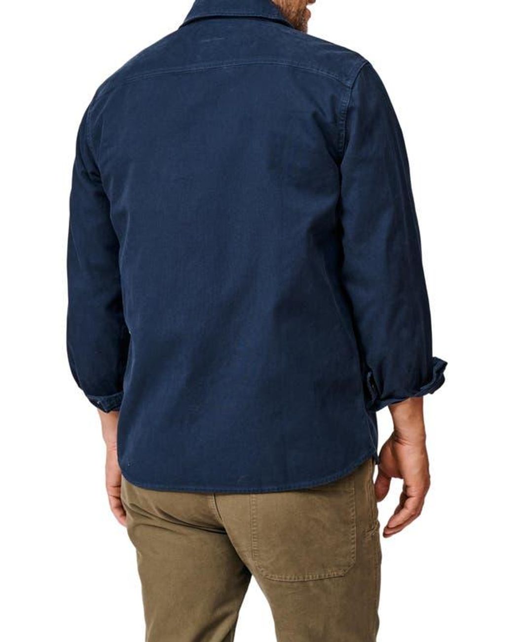 aubi Blue Dovedale Overshirt for men