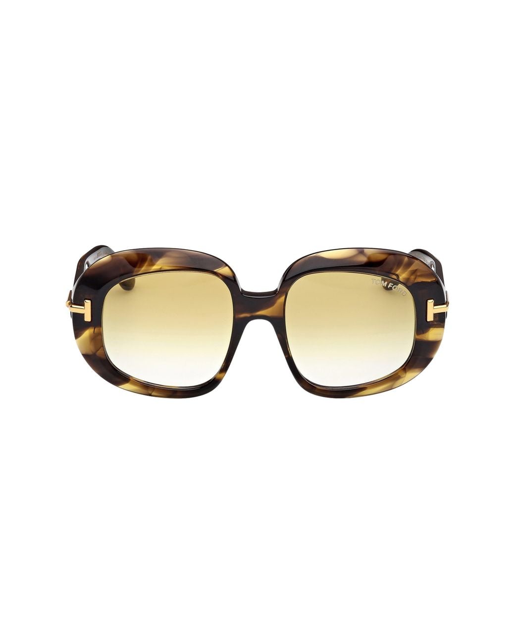 Tom Ford Natural Icon 53Mm Gradient Round Sunglasses