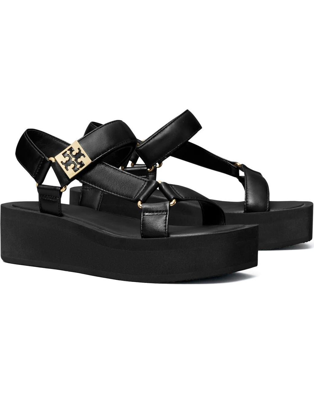 Tory Burch Black Mellow Platform Sandal