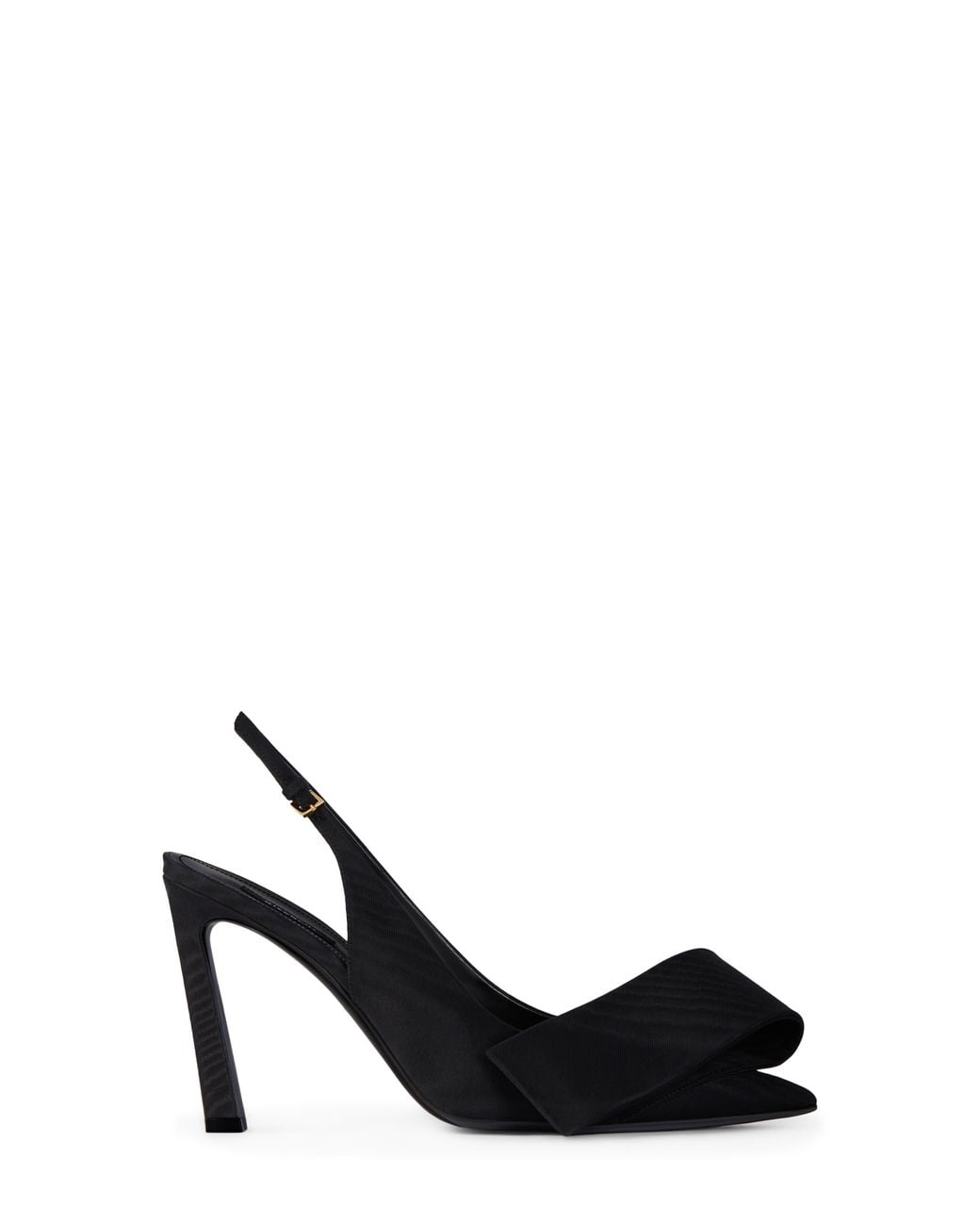 Givenchy Black Twisted Ribbon Slingback Pump