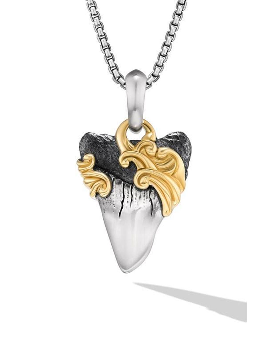David Yurman Metallic Waves Shark Tooth Enhancer for men