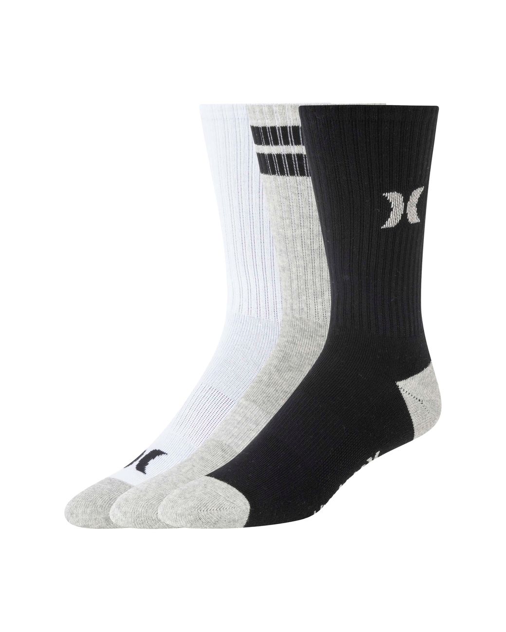 Hurley Assorted 3pack Logo Crew Socks, White for Men Lyst