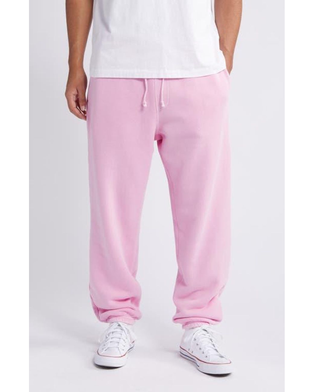 Light pink sweatpants mens best sale