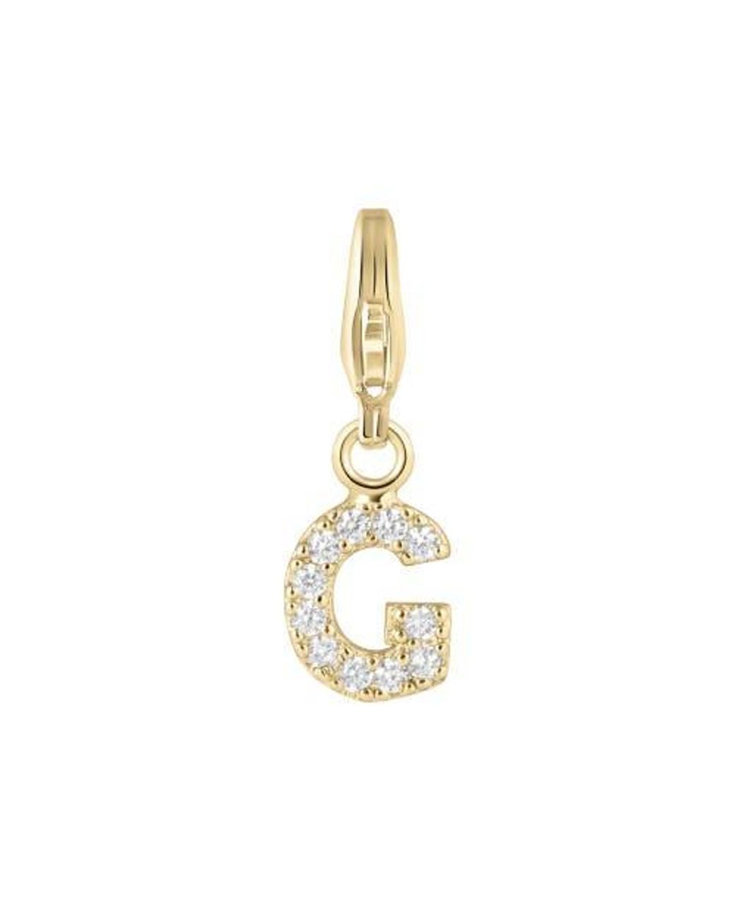 Electric Picks Metallic Initial Charm