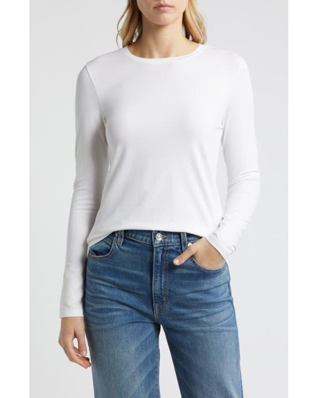 Caslon long sleeve crewneck tee hotsell