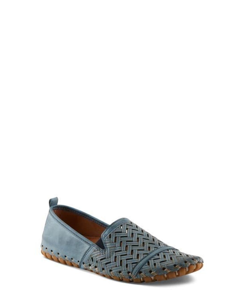 Spring Step Blue Kapri Flat
