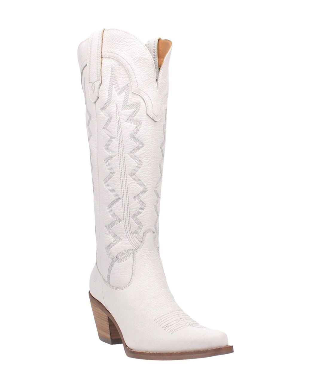 Dingo White Knee High Western Boot