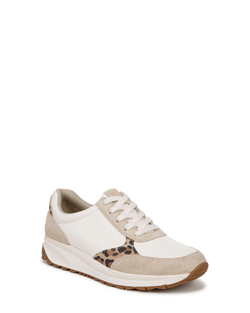 Naturalizer White Shay Lace Up Platform Sneakers