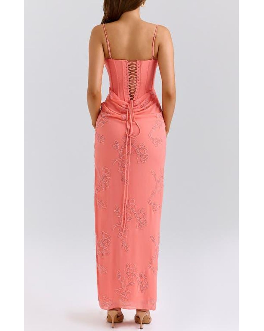fitted lace wedding dress Carmella Dress - Burnt Orange main image 1