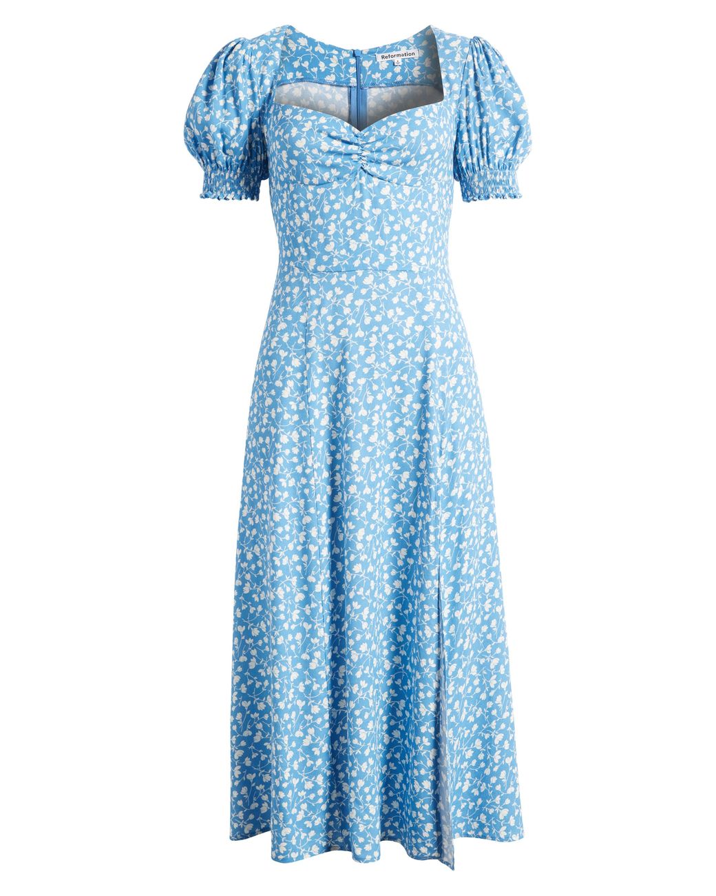 Reformation Lacey Floral Dress in Blue | Lyst