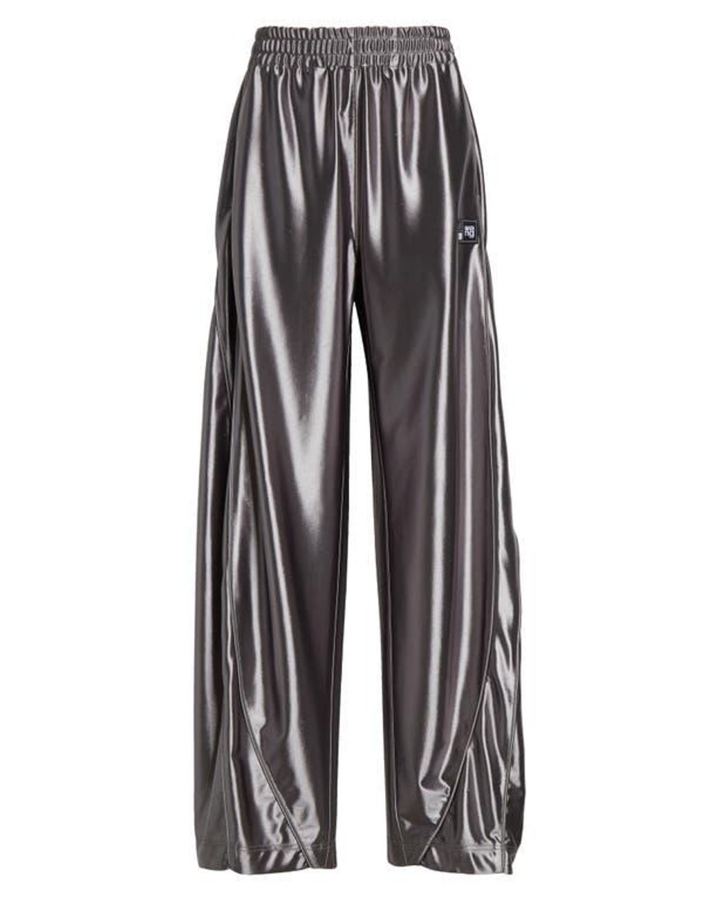 パンツ ALEXANDER WANG SATIN FAILLE SPORT PANTS Alexander Wang Satin Faille Sport Pants In Black - 13% Off