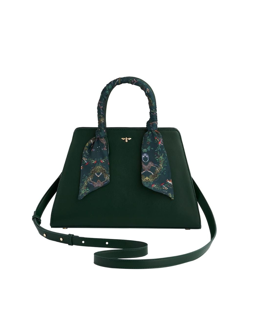 Fable England Green Into The Woods Structured Tote Medium