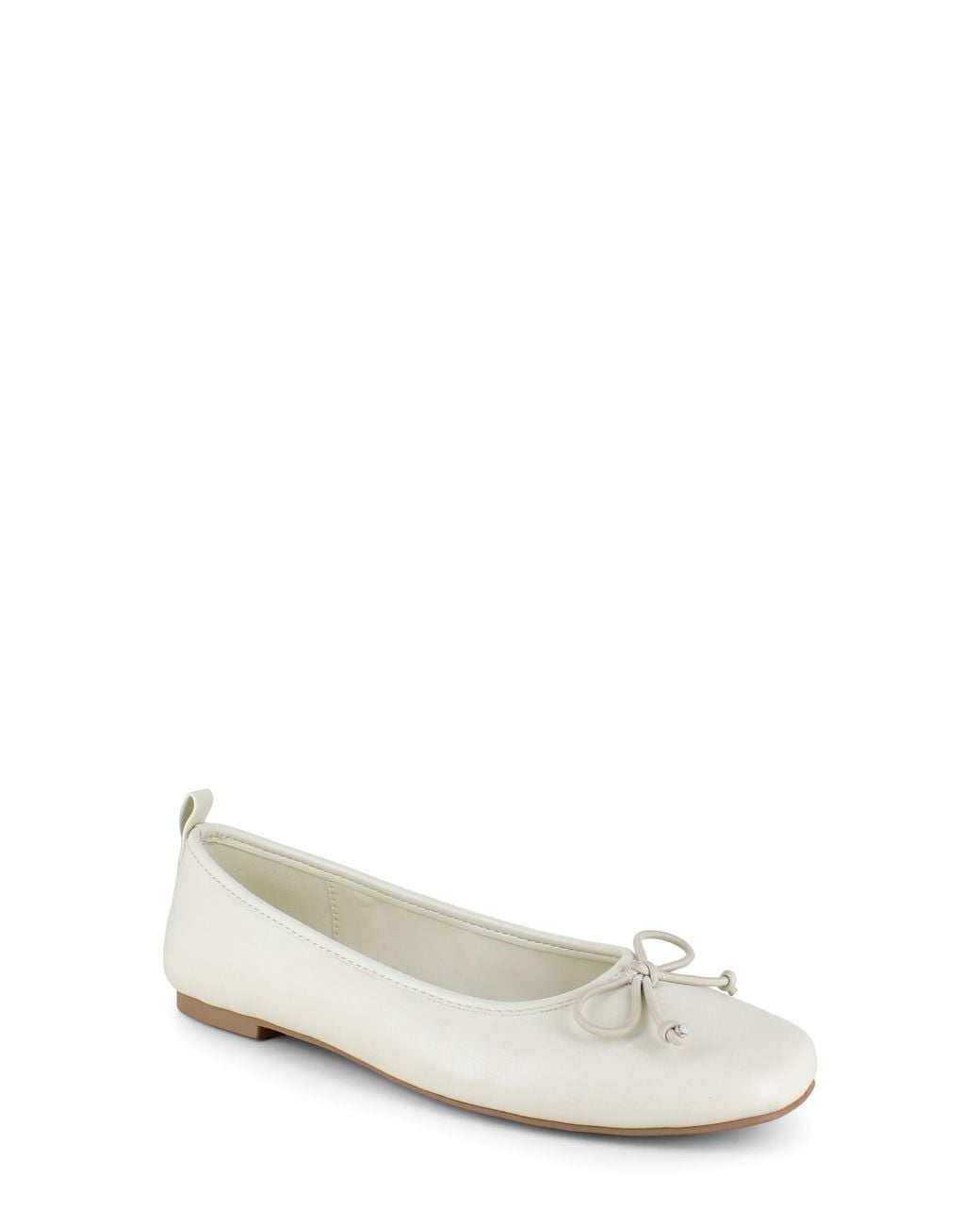 BCBGMAXAZRIA White Emry Ballet Flat