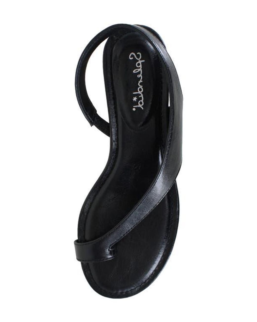 Splendid Black Helen Toe Loop Sandal