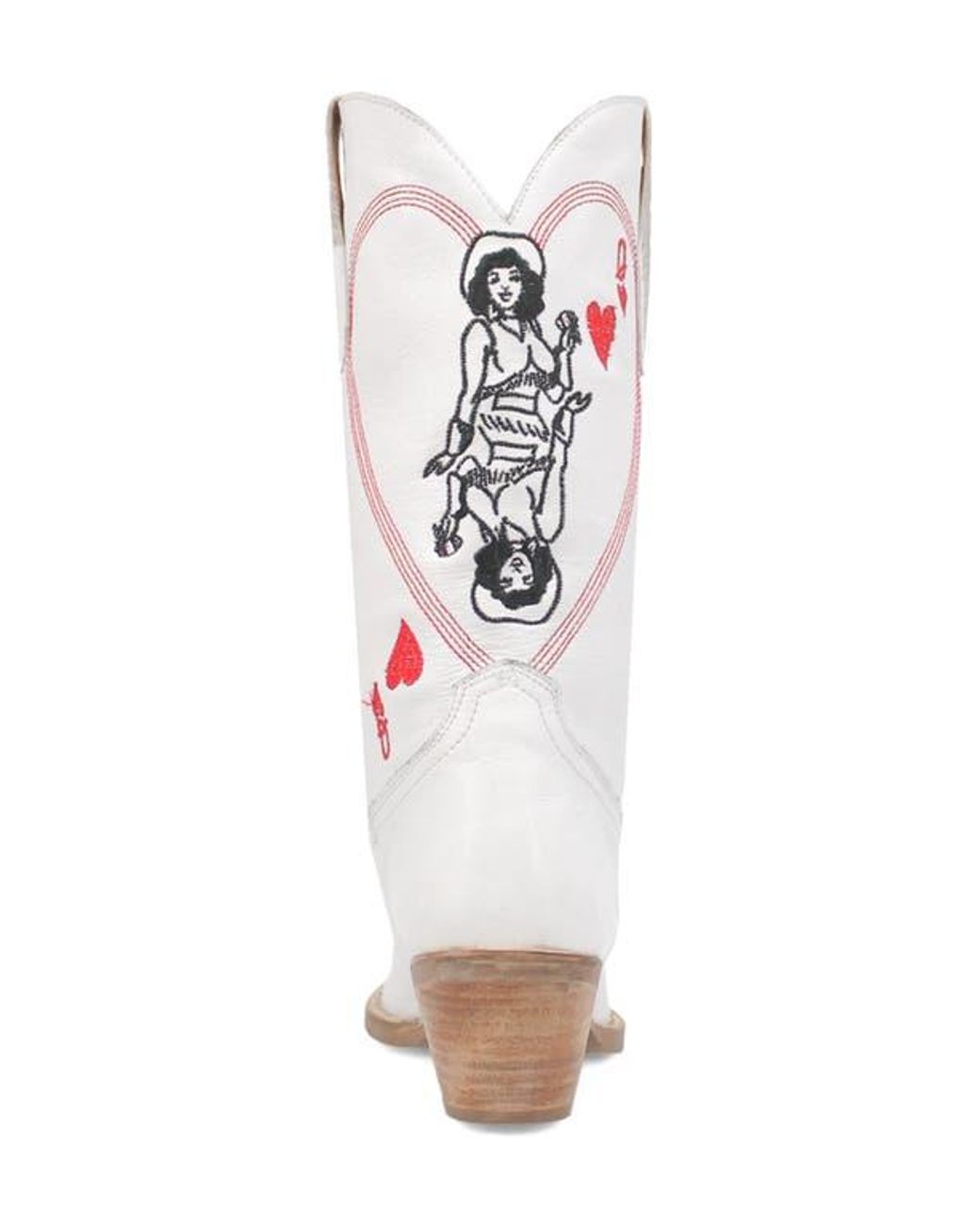 Dingo White Queen A Hearts Western Boot