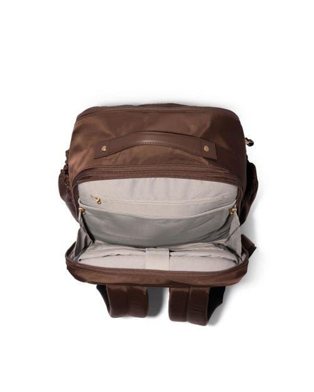 Baggallini Brown Tribeca Expandable Laptop Backpack