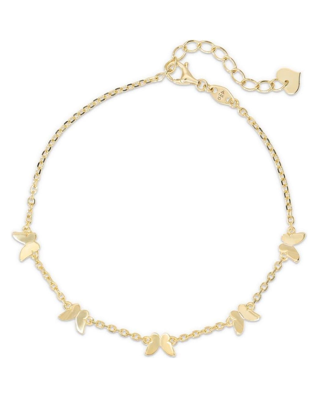 DEVATA Metallic Butterfly Chain Bracelet