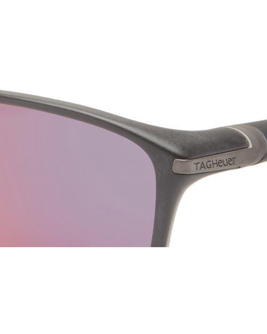 Tag Heuer Purple Vingt Sept 59Mm Rectangular Sport Sunglasses for men