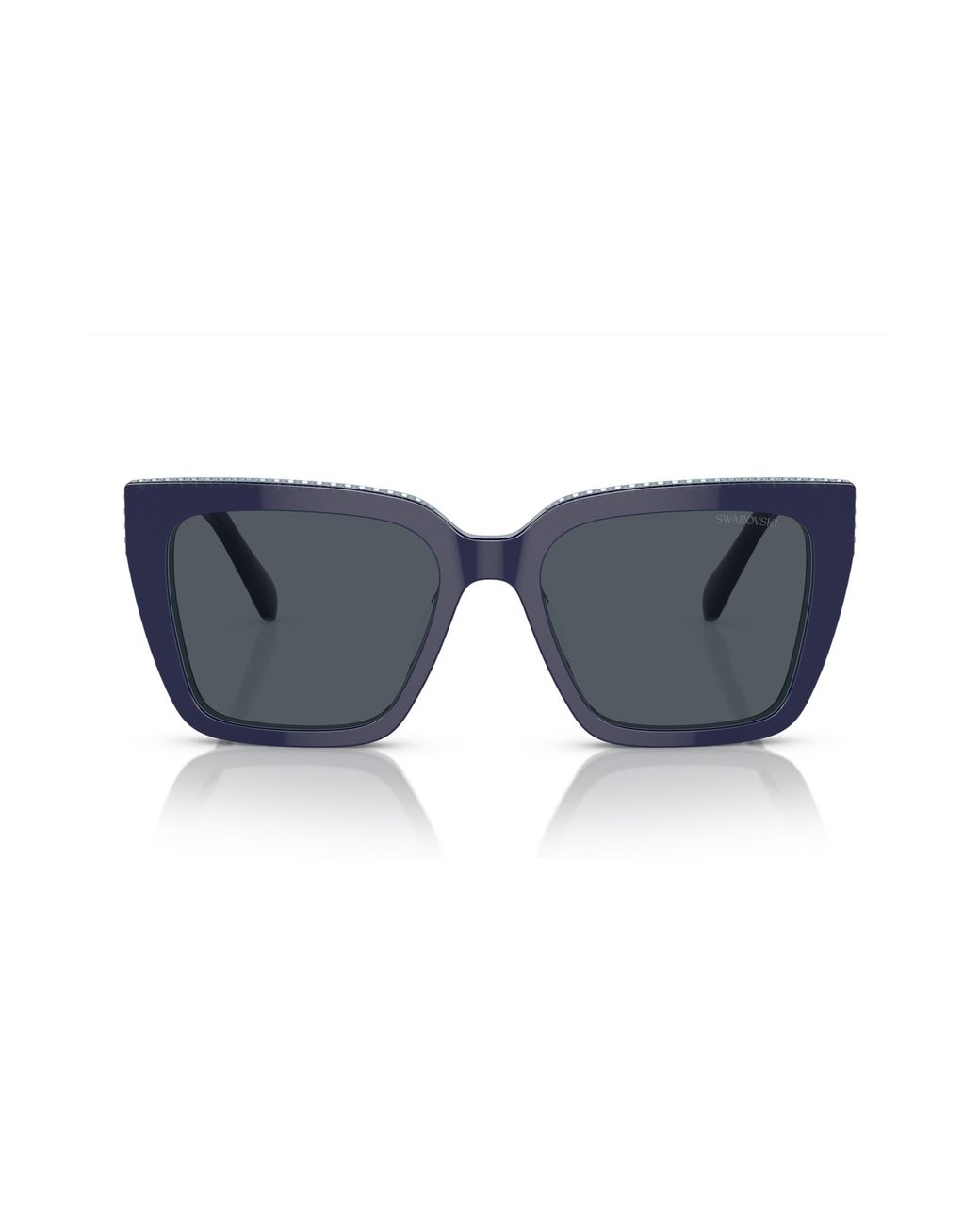 Swarovski Blue 54Mm Square Sunglasses