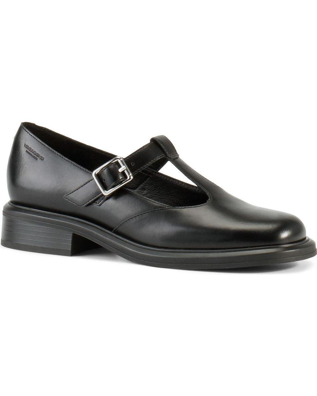 Vagabond Black Ellis T-Strap Pump