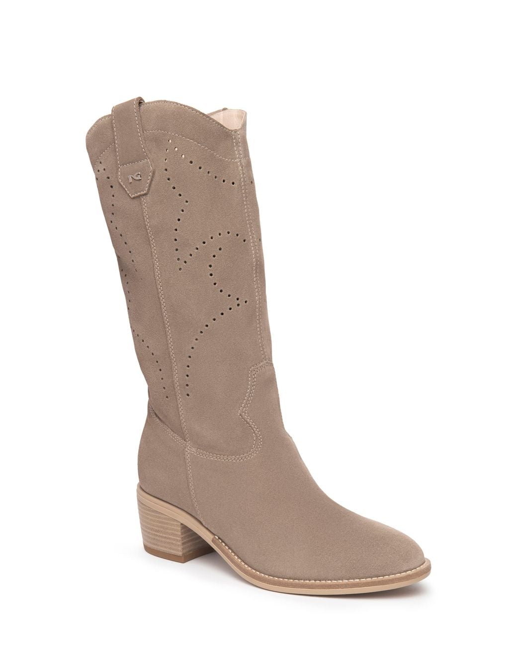 Nero Giardini Brown Texan Pointed Toe Western Boot