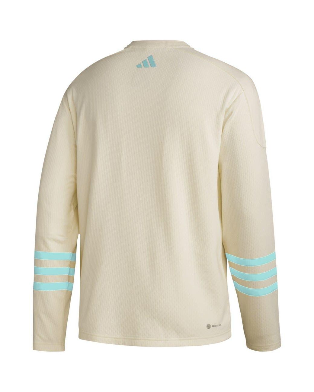 Men's Seattle Kraken adidas Khaki AEROREADY Pullover Sweater