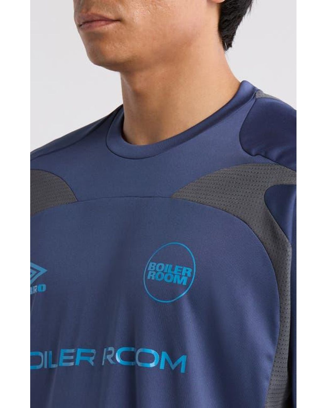 BOILER ROOM X Umbro Football Graphic Jersey in Blue for Men