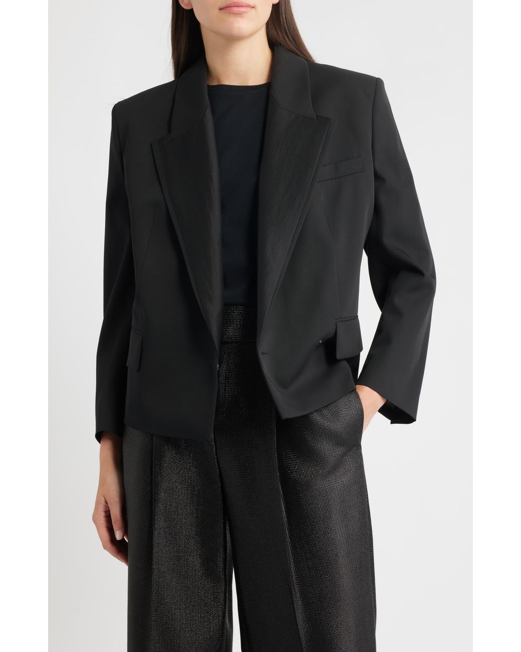 Boss Black Janeva Virgin Wool One-Button Blazer