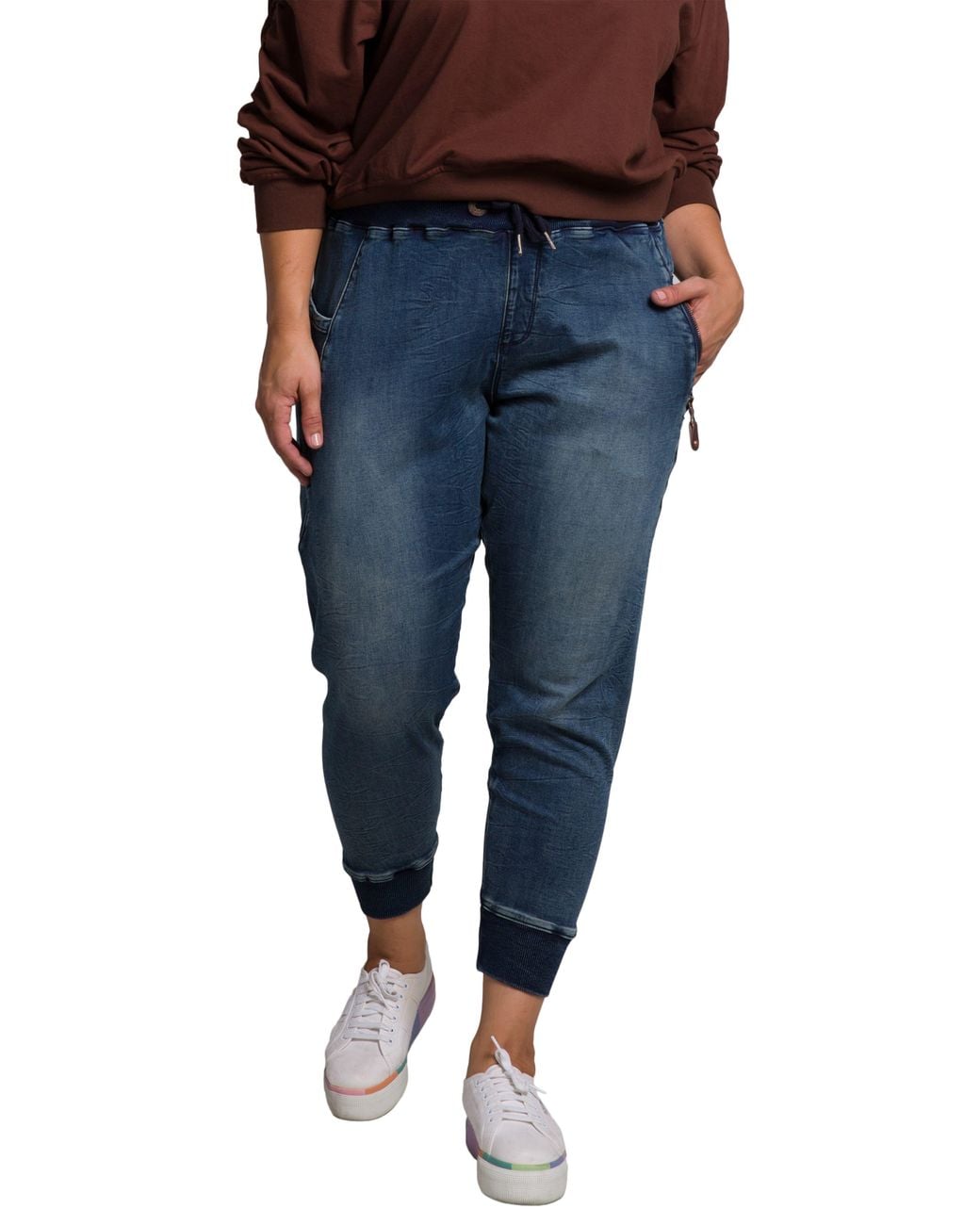 Standards & Practices Blue Candice Denim Joggers
