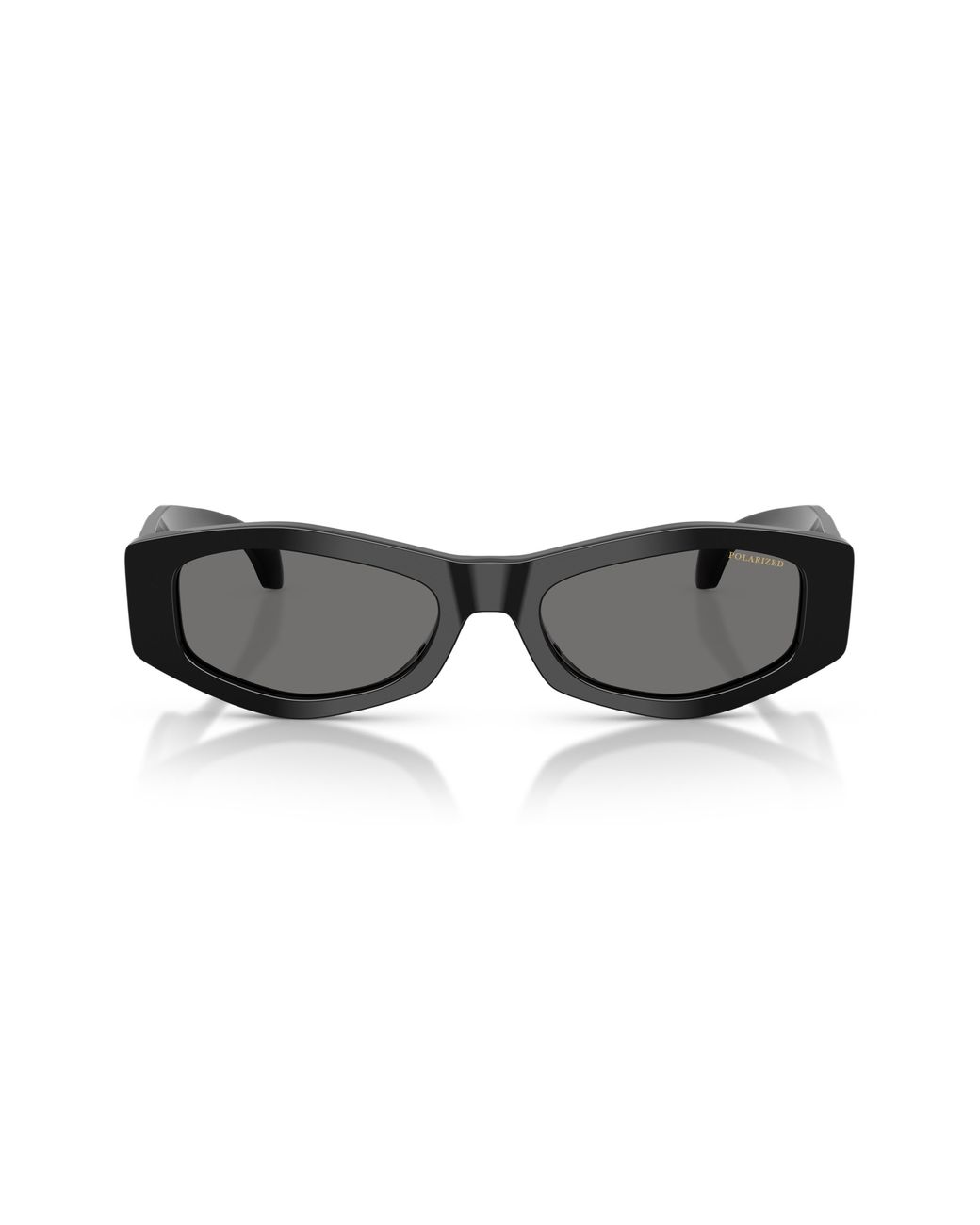 Versace Gray 54Mm Polarized Irregular Sunglasses