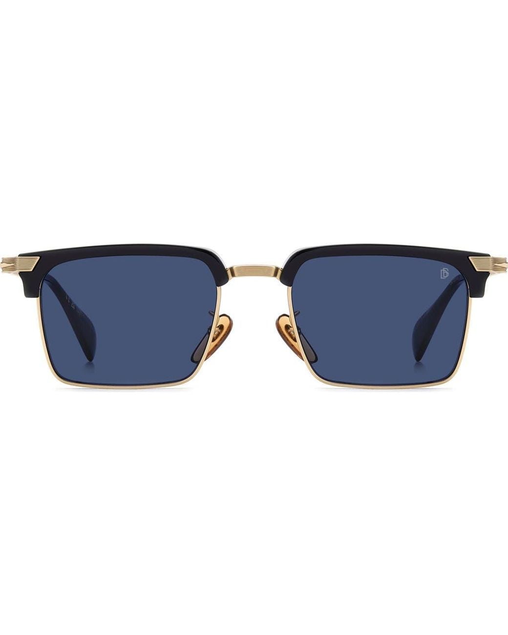 David Beckham Blue Db 1227/G/S/Us 54Mm Rectangular Sunglasses for men